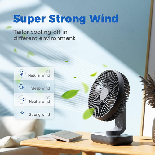 Ocoopa usb desk fan 4000mah - desk,